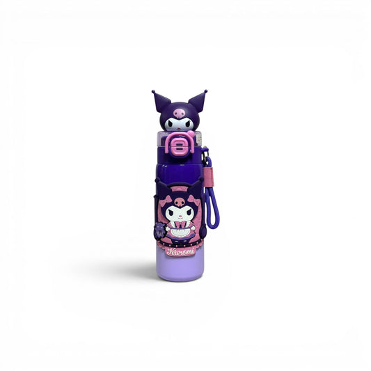 Kuromi Stainless Metal Dual Sipper Water Bottle 560ML 3265
