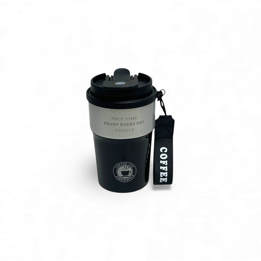 Stainless Metal Dual Sipper Coffee Mug 350ML