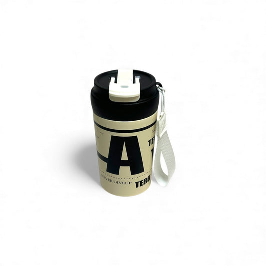 Stainless Metal Dual Sipper Coffee Mug 350ML
