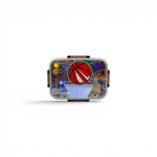 Basketball Stainless Metal Lunchbox By Vest 800ML U2087