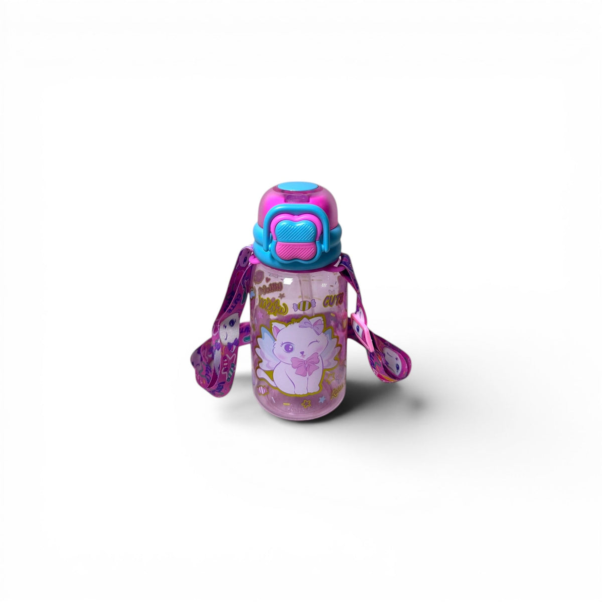 Kitty Dual Sipper BPA Free Water Bottle 600ML