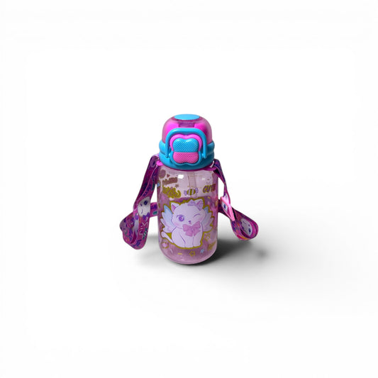 Kitty Dual Sipper BPA Free Water Bottle 600ML