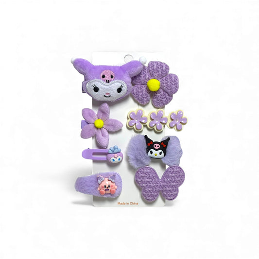 Kuromi Barrettes Hair Clip Set