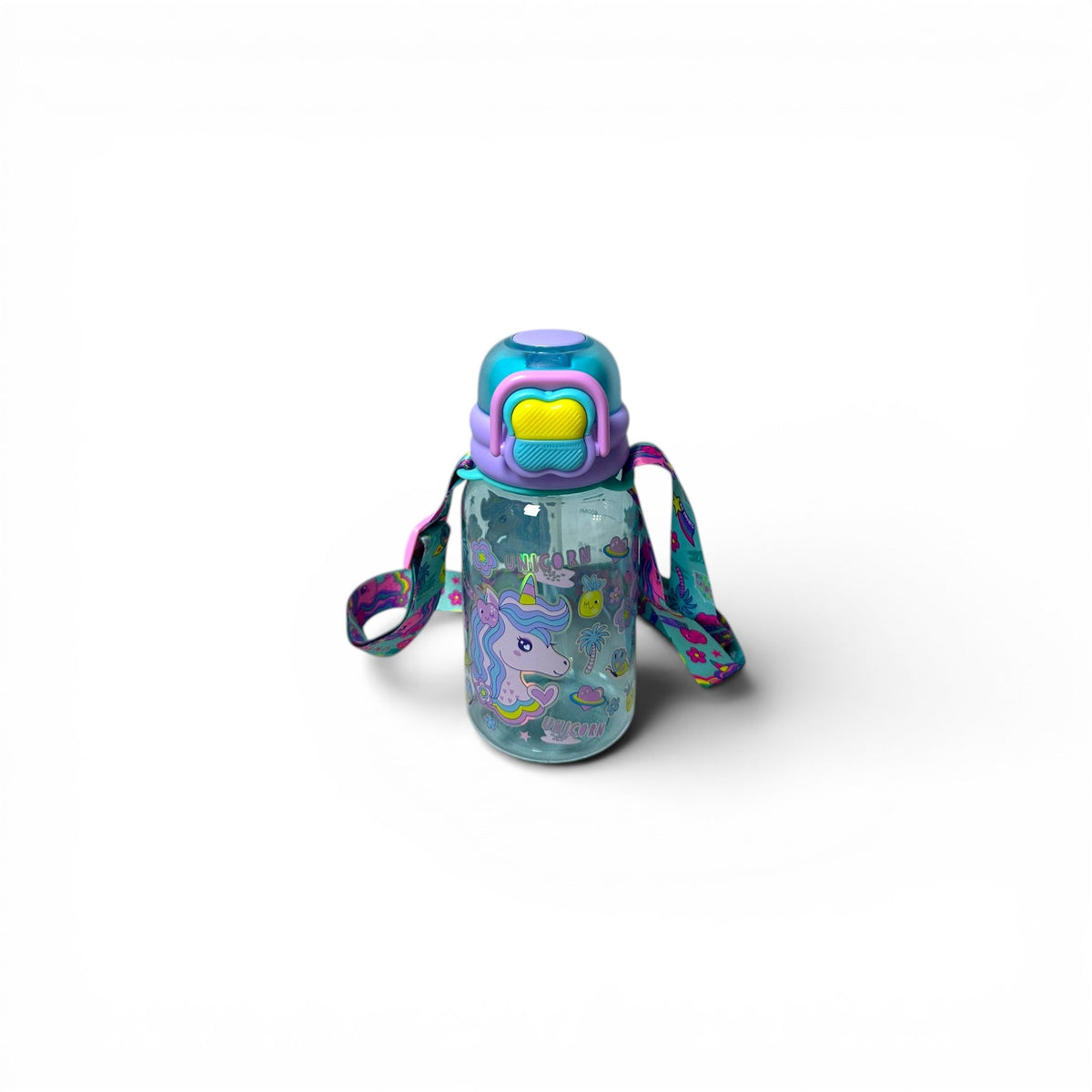 Unicorn Dual Sipper BPA Free Water Bottle 600ML
