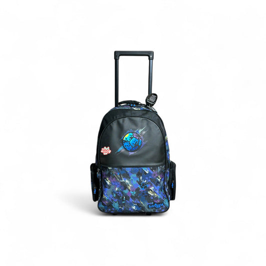 Original 20 Inch Football Trolley School Bag for Grade 1 Till Grade 5 Boys