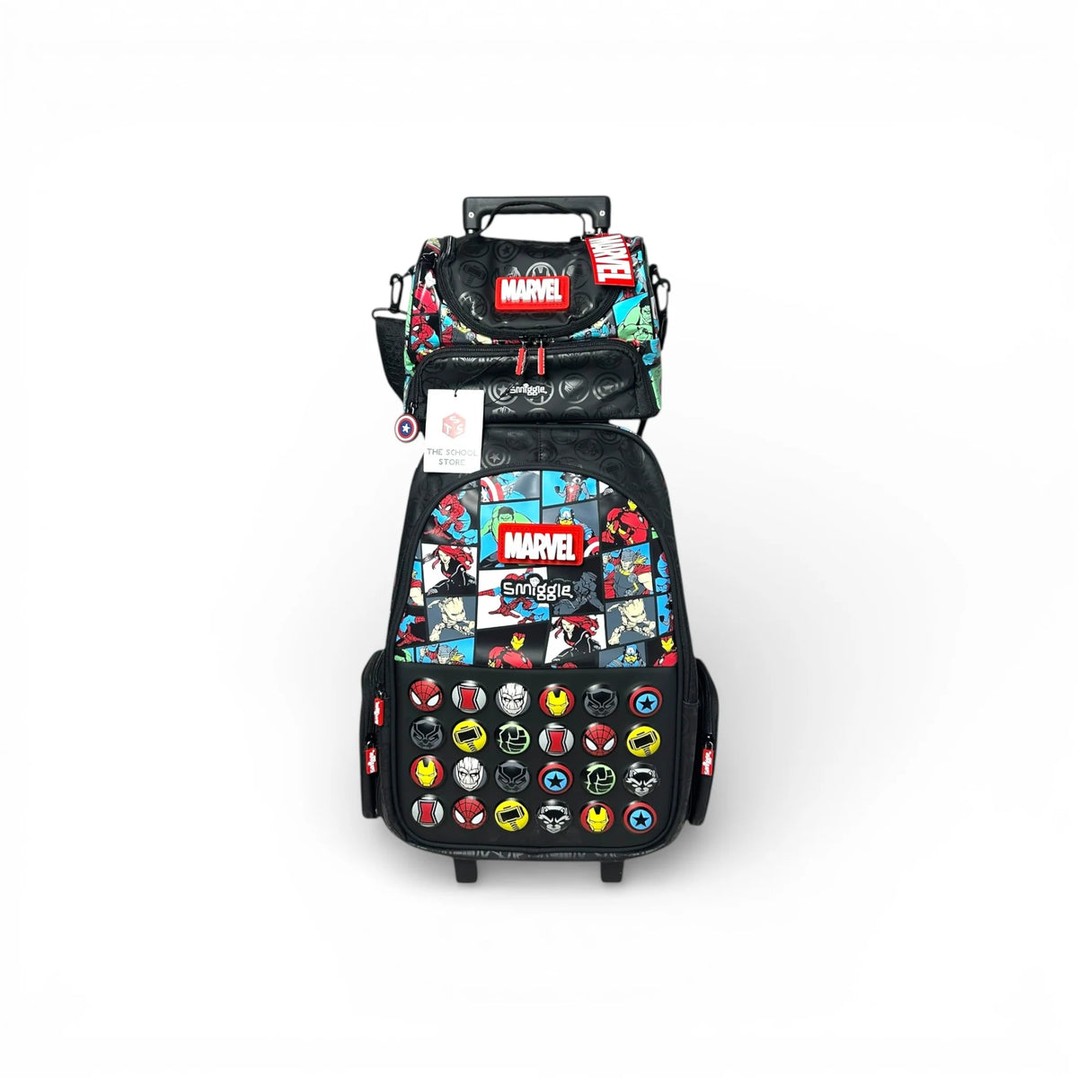 Original Marvel 2 piece Trolley Bag bundle For Grade 1 Till 5 Boys
